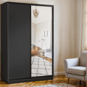 ארון בגדים 120 / 240 - MELONE MIRROR GREY